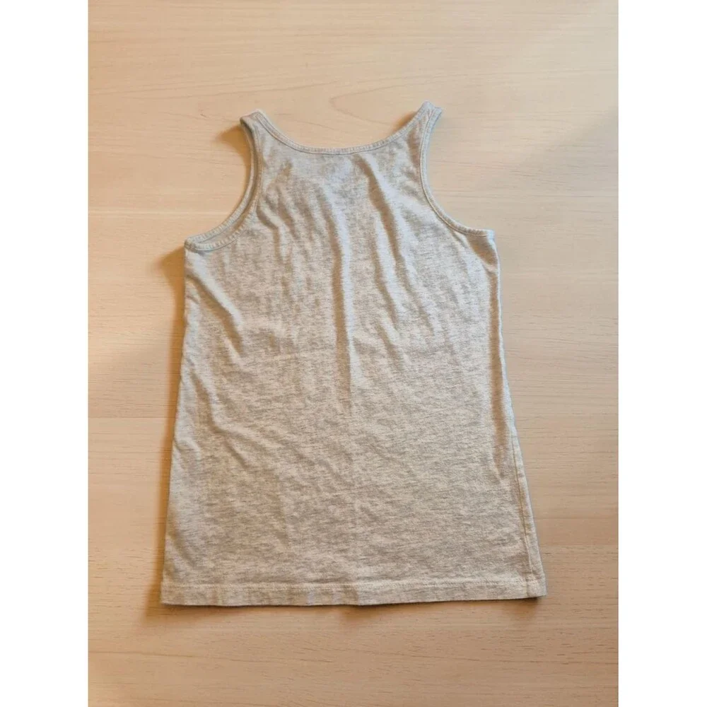 OshKosh B'gosh Gray Tank Top with Teal Cat and Yellow Accents